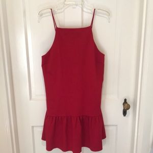 Red ASOS dress